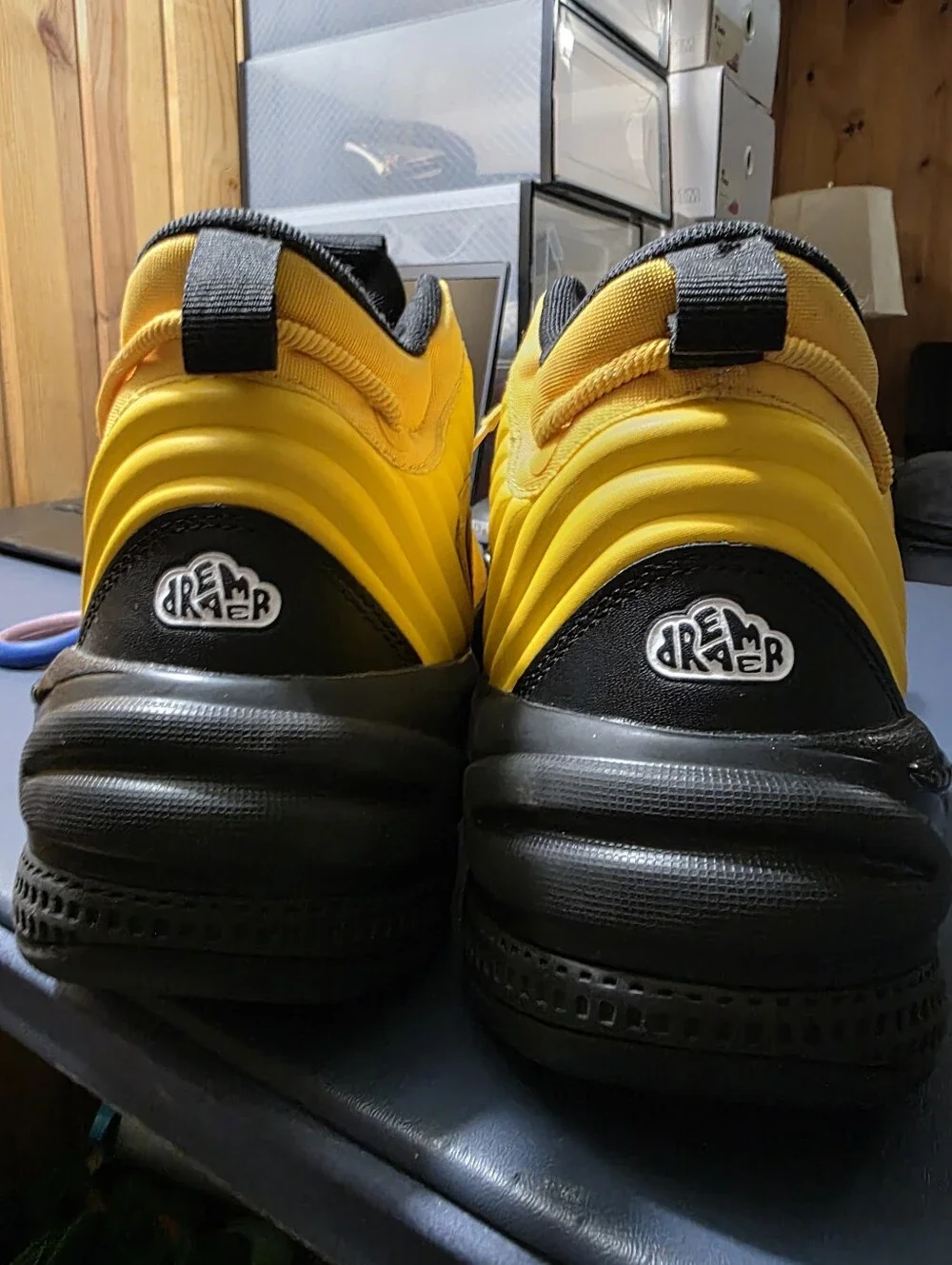 PUMA Yellow Black RS-X Sneakers Size 12m, J Cole Collab.
